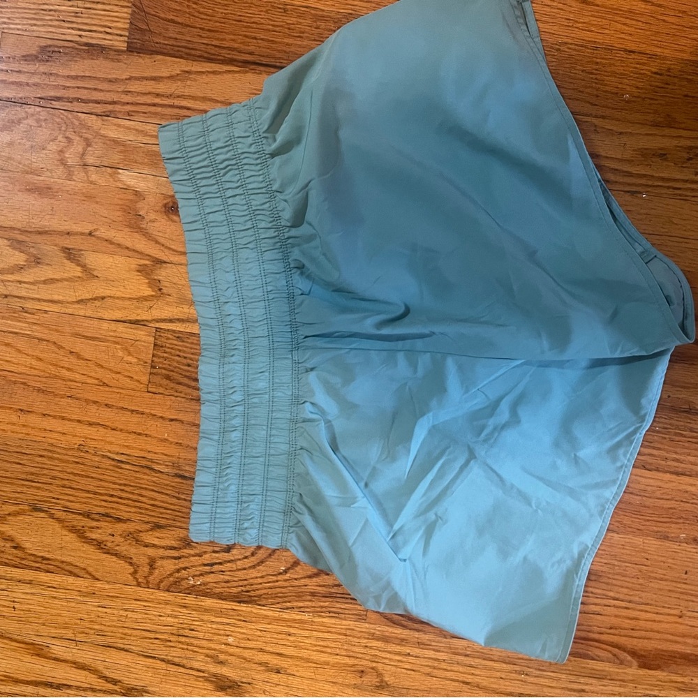 Old Navy Light Teal Smocked-Waist Athletic Shorts - Picture 2 of 3